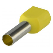 Наконечник TE 6.0-14 трубчатый в изоляции для двух проводов желтый (упаковка 100 шт.), АСКО-УКРЕМ мини-фото