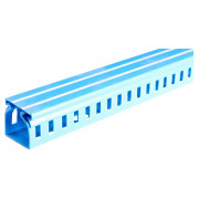 Короб пластиковый перфорированный e.trunking.perf.stand.25.60 25×60мм голубой 2м, E.NEXT мини-фото