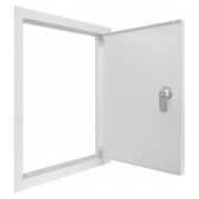 Дверца металлическая ревизионная 300×400мм с замком e.mdoor.stand.300.400.z, E.NEXT мини-фото