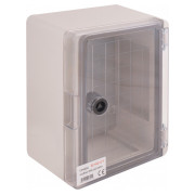 Корпус ударопрочный из АБС-пластика e.plbox.180.240.130.tr 180×240×130мм IP65 с прозрачной дверцей, E.NEXT мини-фото