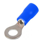 Наконечник кольцевой изолированный 0.5-1.5 мм² синий (упаковка 100 шт.) e.terminal.stand.rv1.1,25.4.blue, E.NEXT мини-фото