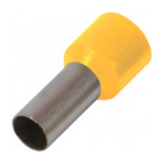 Наконечник втулочный изолированный 1.0 мм² желтый (упаковка 100 шт.) e.terminal.stand.e1008.yellow, E.NEXT мини-фото