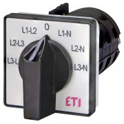 Переключатель кулачковый CS 16 66 U для измерения фазного/линейного напряжения 16А, ETI (Словения) мини-фото