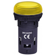 Лампа светосигнальная LED матовая 24V AC/DC желтая ECLI-024C-Y, ETI мини-фото