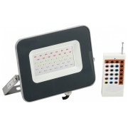 Прожектор СДО 07-30RGB (30Вт) светодиодный (LED) multicolor IP65 серый, IEK мини-фото