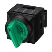 Переключатель 2-позиционный с подсветкой и фиксацией 2×50° зеленый, Schrack Technik мини-фото