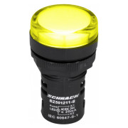 Светосигнальный индикатор LED 24В AC/DC желтый, Schrack Technik мини-фото