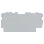 Пластина торцевая и промежуточная для 3-проводных клемм серии 2000 серая, WAGO мини-фото